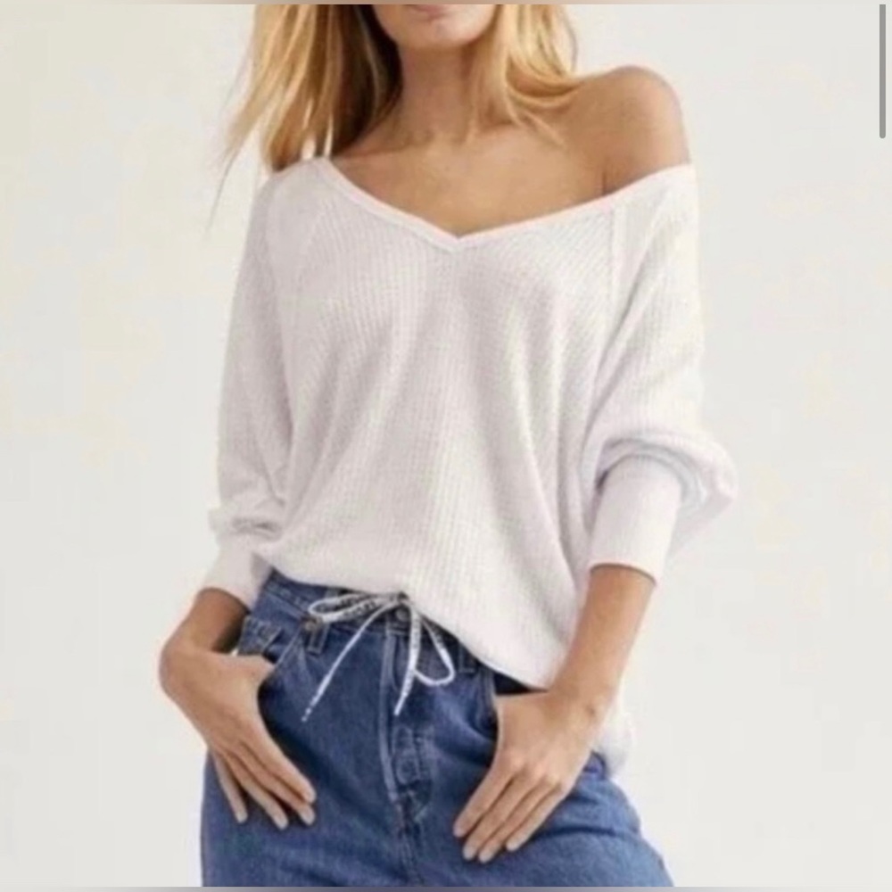 FREE PEOPLE SANTA CLARA THERMAL TOP